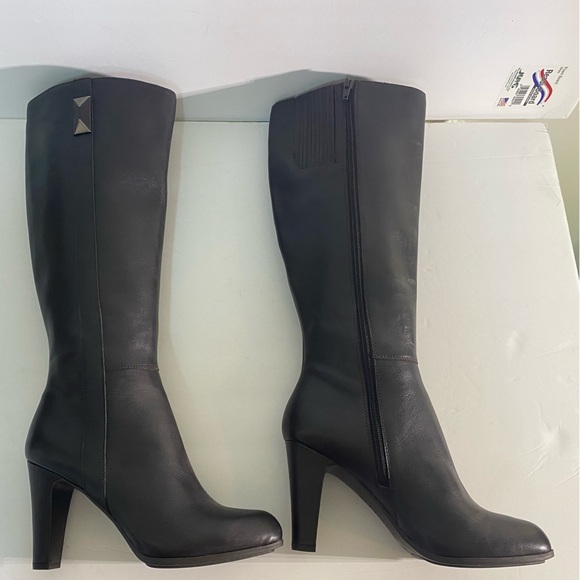 NEW IN BOX Alfani Skylarr Brown Leather Boots, 7.5 - Picture 7 of 12